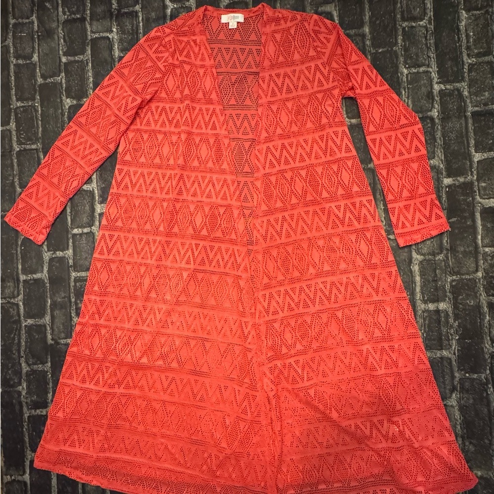 LuLaRoe Coral Mesh Cardigan